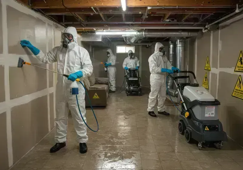 Basement Moisture Removal and Structural Drying process in Onion Creek, TX